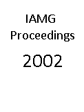(image for) Proceedings IAMG 2002, Berlin, on CD