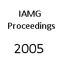 (image for) Proceedings IAMG 2005, Toronto, on CD
