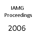 (image for) Proceedings IAMG 2006, Liege, on CD