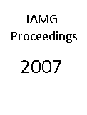 (image for) Proceedings IAMG 2007, Beijing, on CD